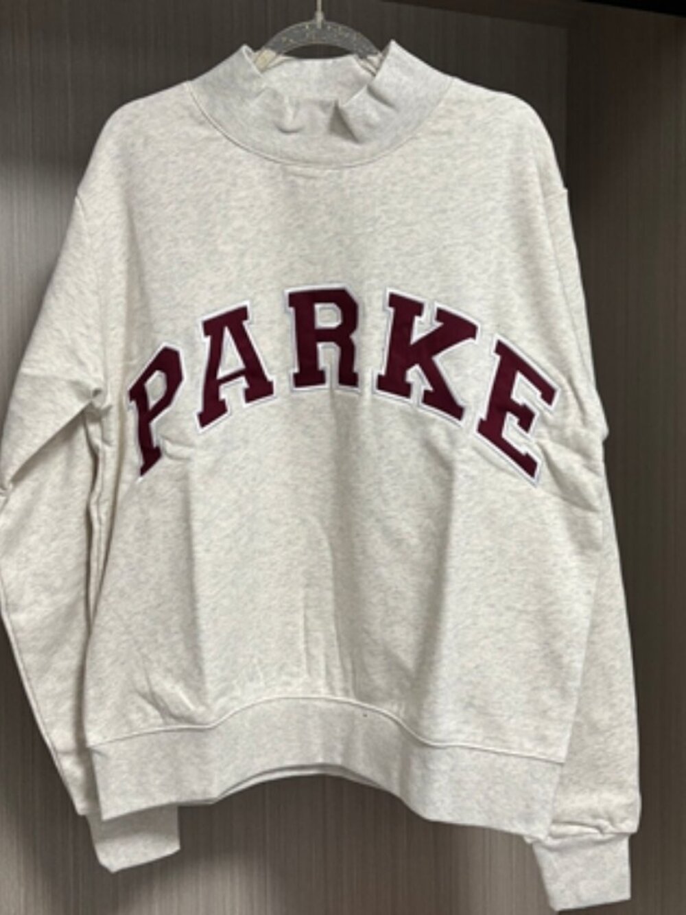 PARKE grey round-neck sweatshirt